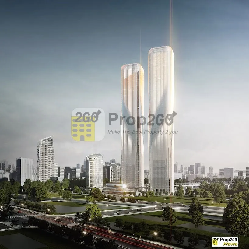 Menara Kembar yang Jadi 'Gerbang' ke China