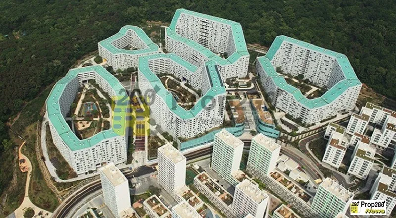 Bentuk Kawasan Superblok di Korea Ini Unik