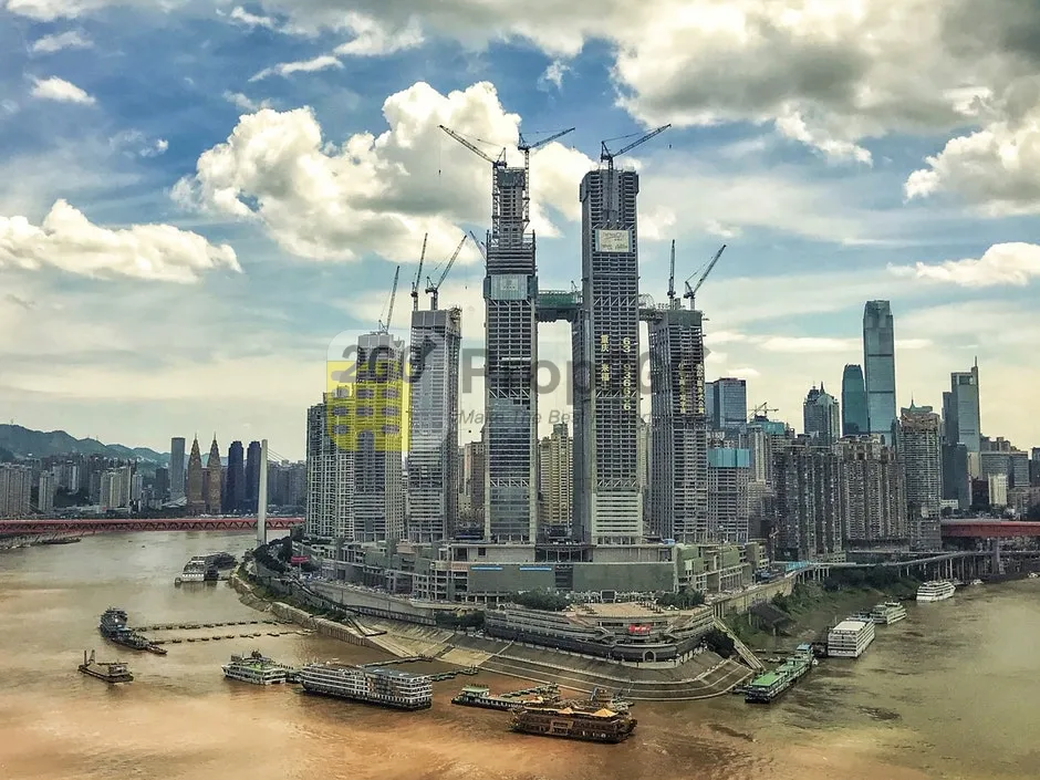 Hebat! China Gabungkan 8 Gedung Pencakar Langit