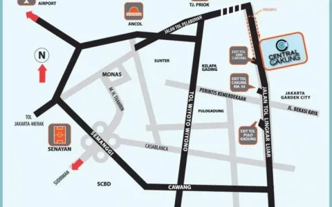 Gudang Central Cakung Siap Pakai, Jakarta Timur