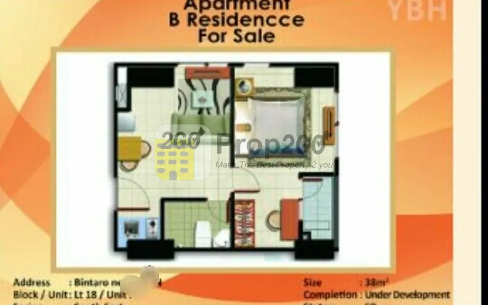 Apartemen B Residence, Tangerang - Banten, 15310
