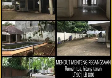 Dijual Rumah Tua - Hitung Tanah Jl. Mendut Menteng ST-R786