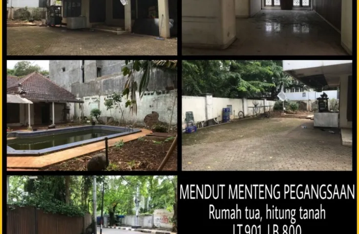 Dijual Rumah Tua - Hitung Tanah Jl. Mendut Menteng ST-R786