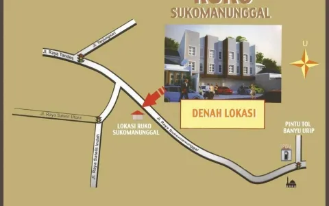 Jual Ruko Gandeng 4 di Jl Raya Sukomanunggal, Surabaya
