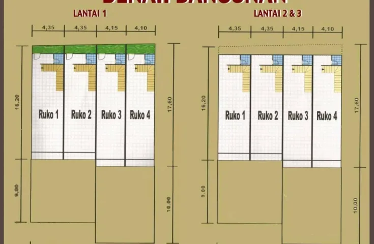 Jual Ruko Gandeng 4 di Jl Raya Sukomanunggal, Surabaya