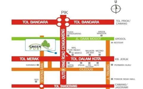 Disewakan Perumahan Green Puri , Duri Kosambi Jakarta Barat
