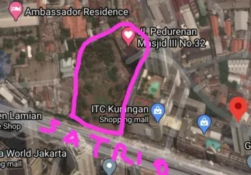 Dijual Tanah Jl Dr Satrio Kuningan Jakarta Selatan