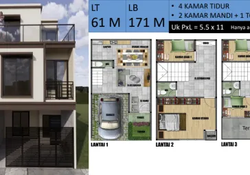 Dijual Rumah Jl Lontar Barat Tanjung Duren