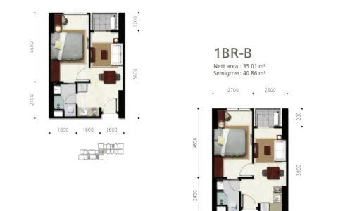 Disewakan Murah Apartemen Permata Hijau Suites, Kebayoran Lama