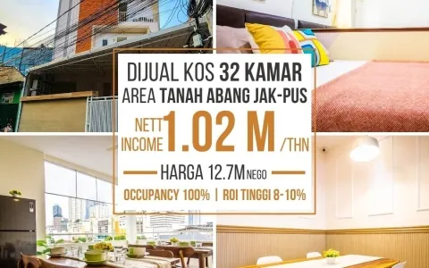 DIijual Kost Exclusive Baru di Tanah Abang, Pusat Kota Jakarta