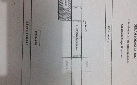 Dijual Tanah Gorontalo, Jl. Kesehatan Desa Toto Utara