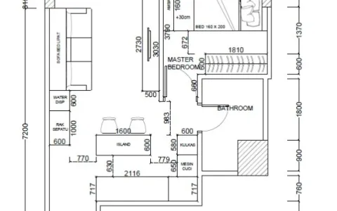 Disewakan Apartemen 57 Promenade, 1BR, Tower City, Thamrin