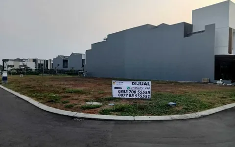 Kavling Double Hoek dijual di Suvarna Sutera Cluster Eldora Tahap 2, Tangerang