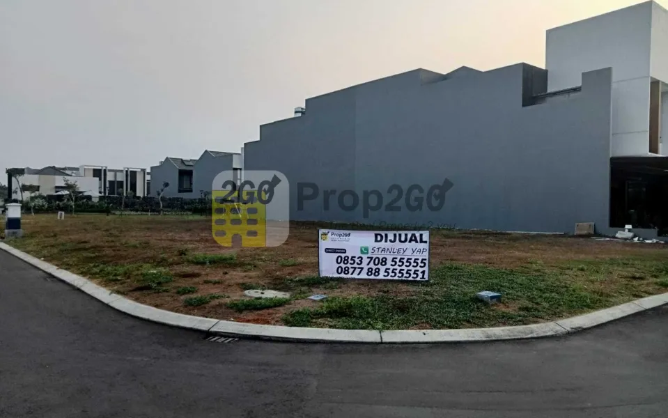 Kavling Double Hoek dijual di Suvarna Sutera Cluster Eldora Tahap 2, Tangerang