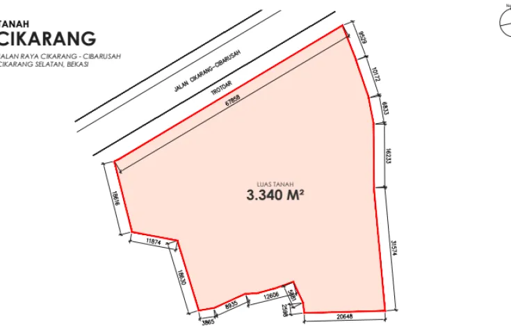 Tanah Komersial Dijual Cepat Di Cikarang, Cibarusah