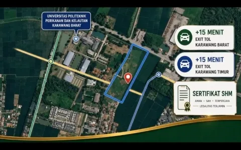 Jual Tanah Strategis di Karawang