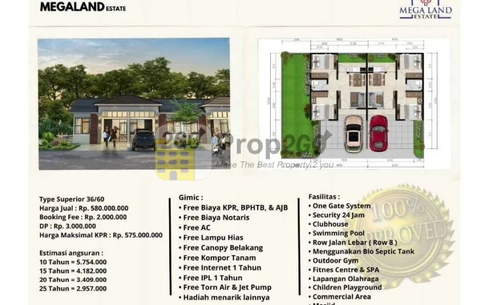 Jual Rumah di Kawasan Megaland, Karawang